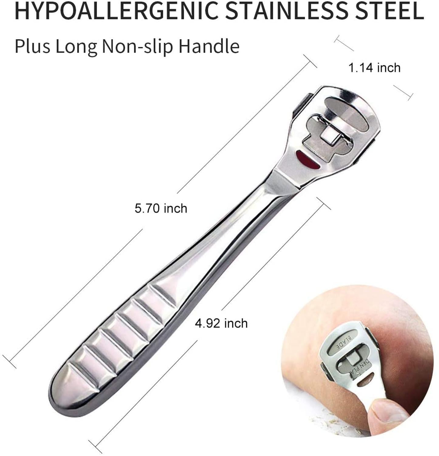 Foot Callus Remover Razor with 10 Blades