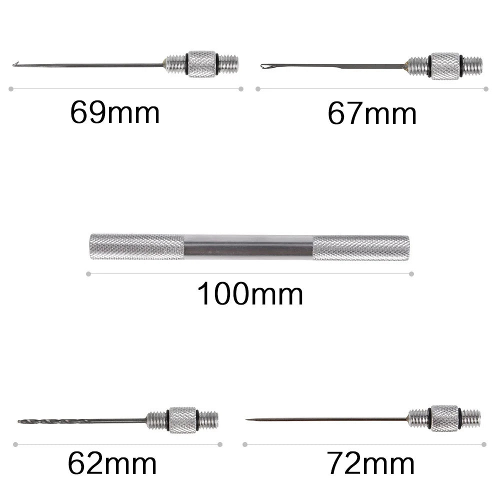 5-In-1 Carp Fishing Rigging Bait Needle Kit Tool Set Stringer