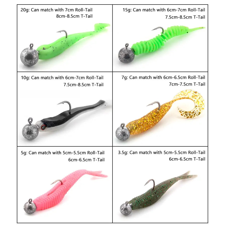 1g 2g 3g 4g 5g 10g 20g 22g 25g 28g crank Jig head hook fishing hook