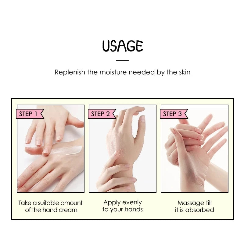 Sakura Hand Cream Moisturizing Anti-chapping Soften Skin Whitening  Winter Anti-crack Skin Care