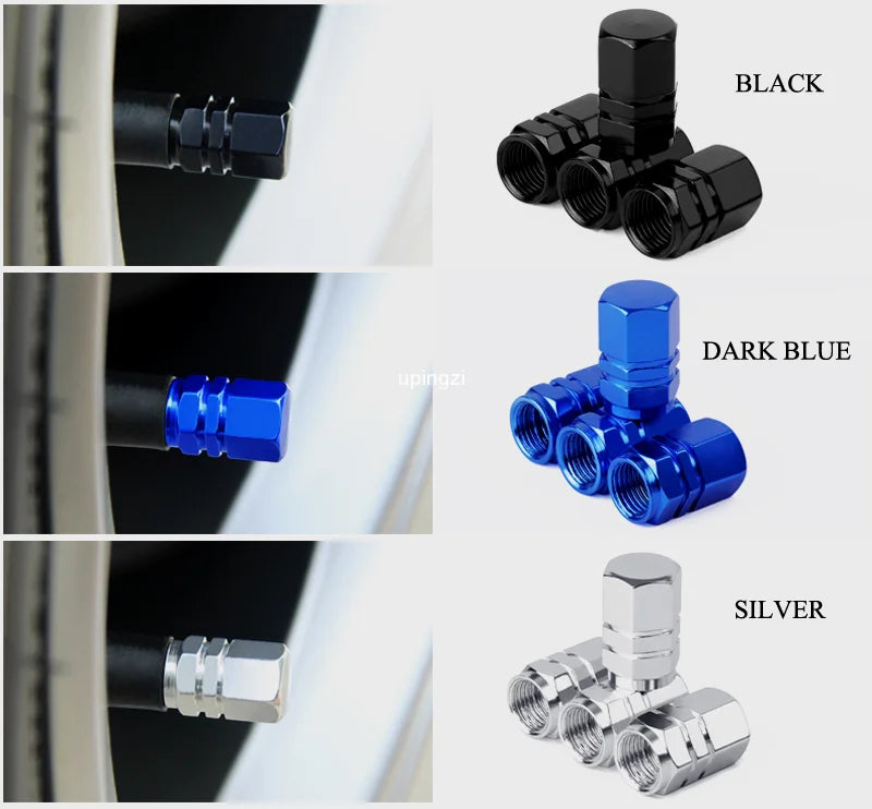 Aluminum Alloy Car Wheel Tire Valve Caps Tyre Rim Stem Covers Air dust Waterproof