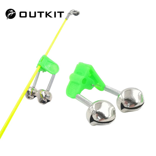 OUTKIT 5pcs/lot Fishing Bite Alarms Fishing Rod Bell Rod Clamp Tip Clip