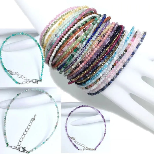 31 Color Bracelet Fashion 2mm Small Faceted Beads Bracelet