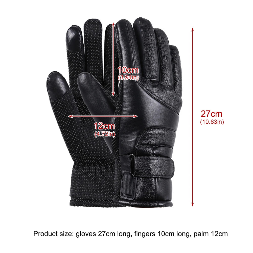 3 Gear Electric Heated Gloves 10000mAh USB Rechargeable