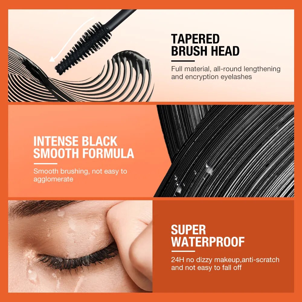 Super Volume Mascara Waterproof Lengthening Curling Eyelashes Extension