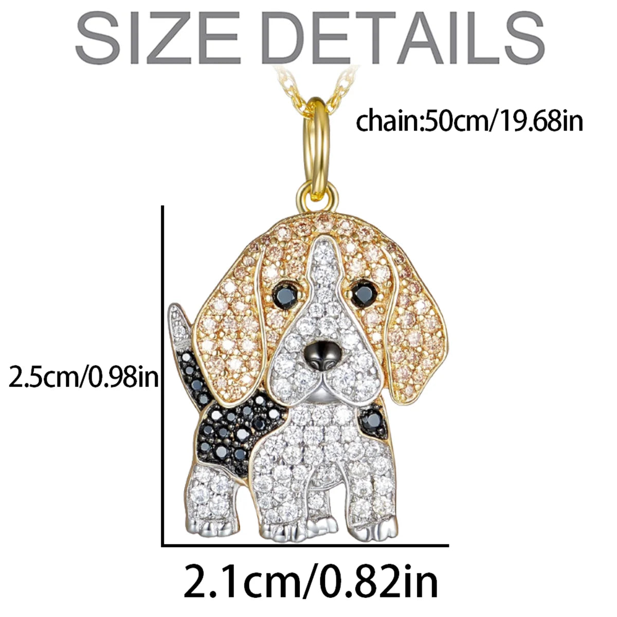 Cute Beagle Pendant Necklace Pet Puppy Animal for Dog Lovers