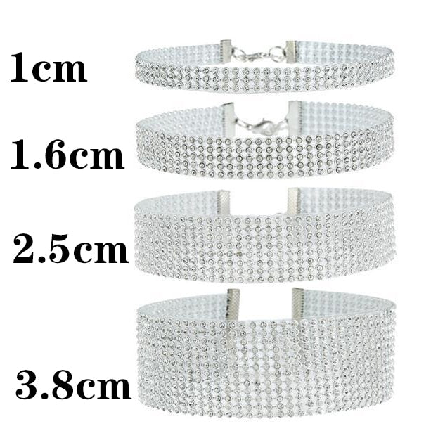 High-Quality Rhinestone Choker Necklace: Stylish Jewelry