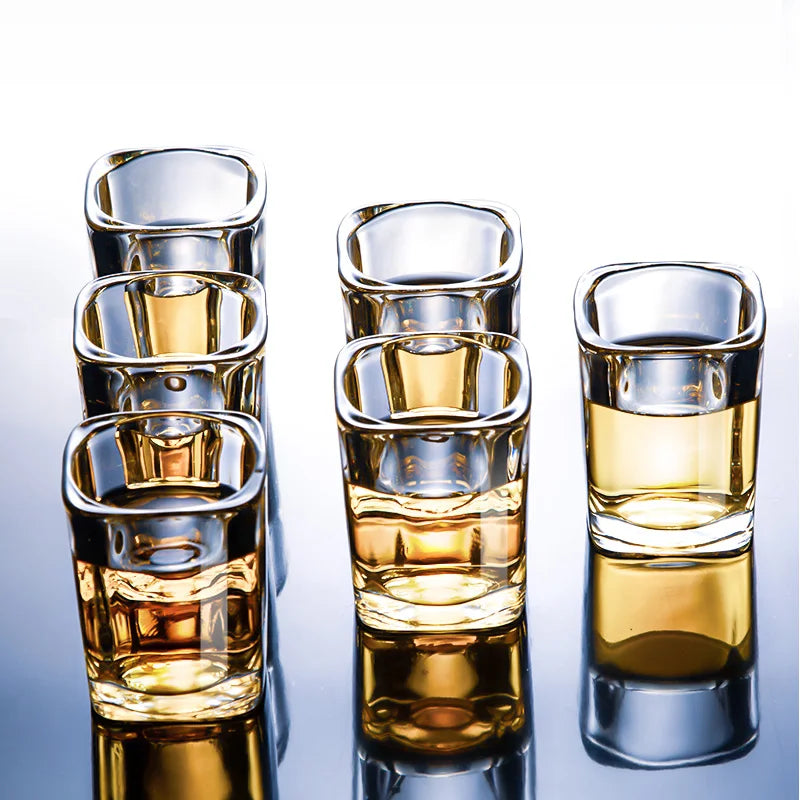 Shot Glass Set White Wine Glass Cup Holder Drinkware Set Spirit Glass Bar