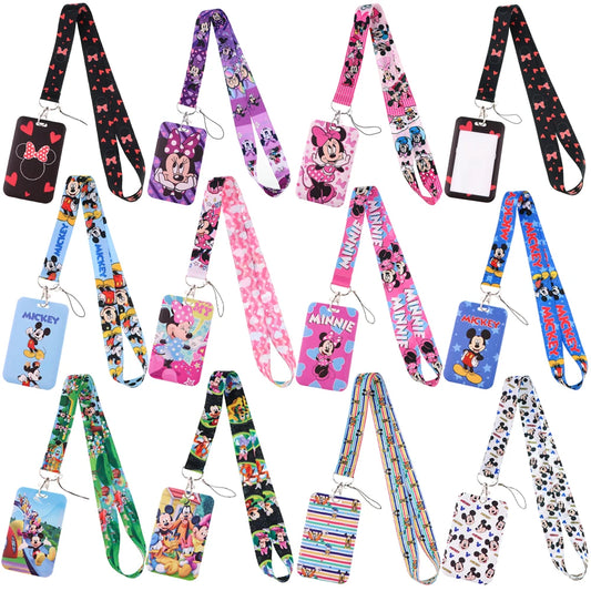 Minnie Mouse Keychain Lanyard for Keys ID Badge Holder Credit Card Neck Strap