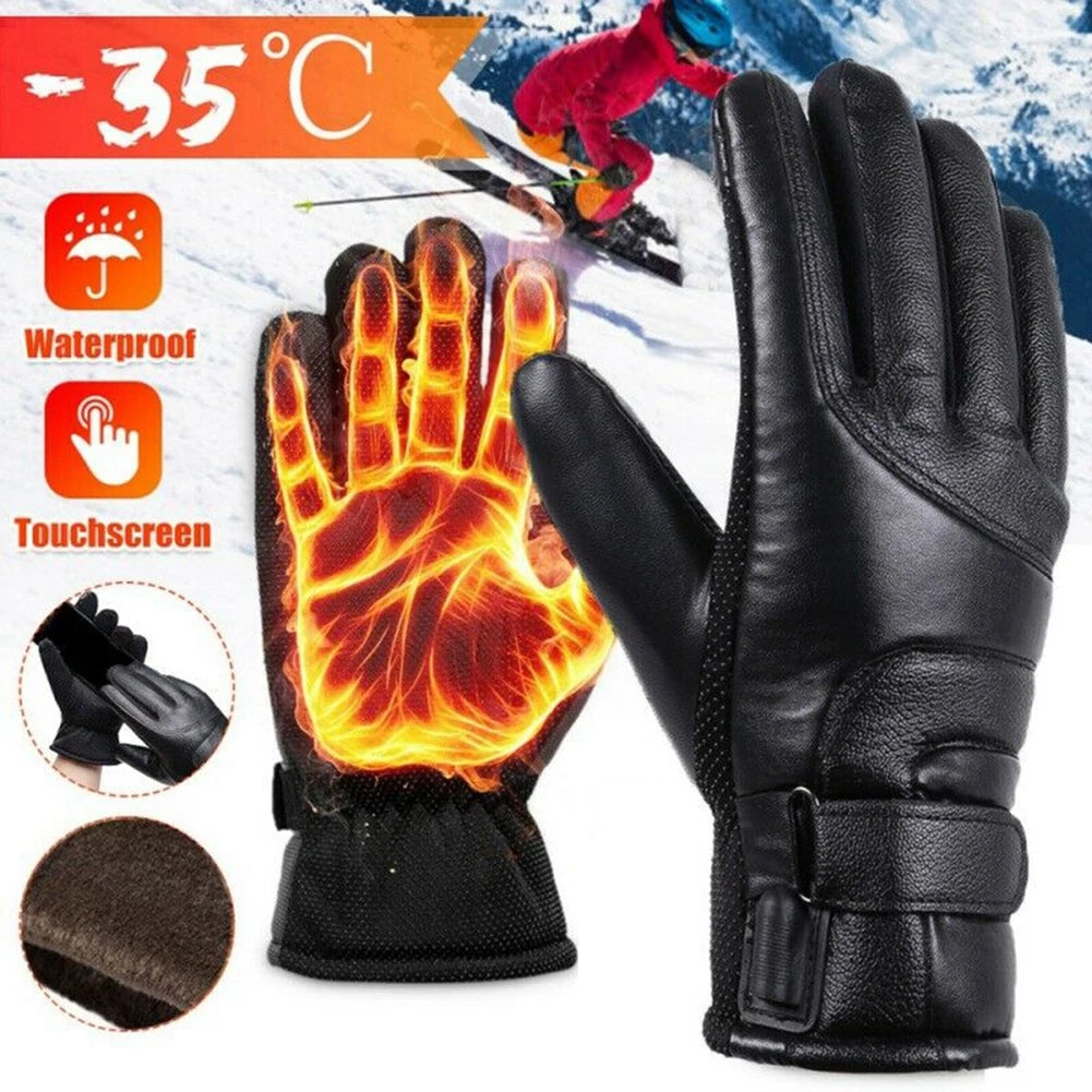 3 Gear Electric Heated Gloves 10000mAh USB Rechargeable