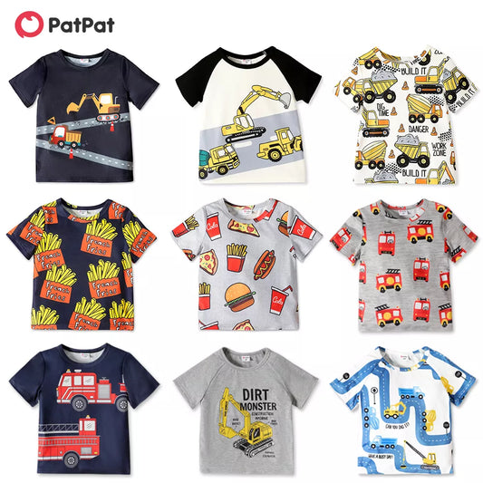 PatPat T-shirt For Boys Baby Boy Clothes Short-sleeve Tee