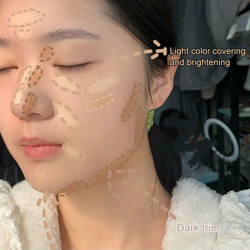 3-Color Moisturizing Pallet Concealer