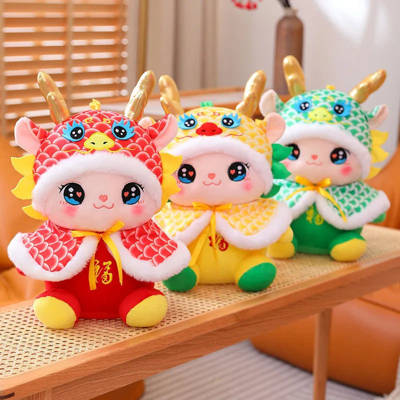 2024 Chinese New Year Zodiac Dragon Plush Toy Soft Pillow