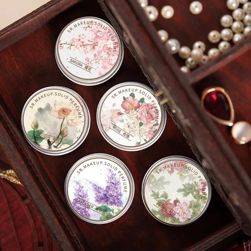 Solid Perfume For Women Portable Solid Balm Long-lasting Fragrances Fresh Elegant