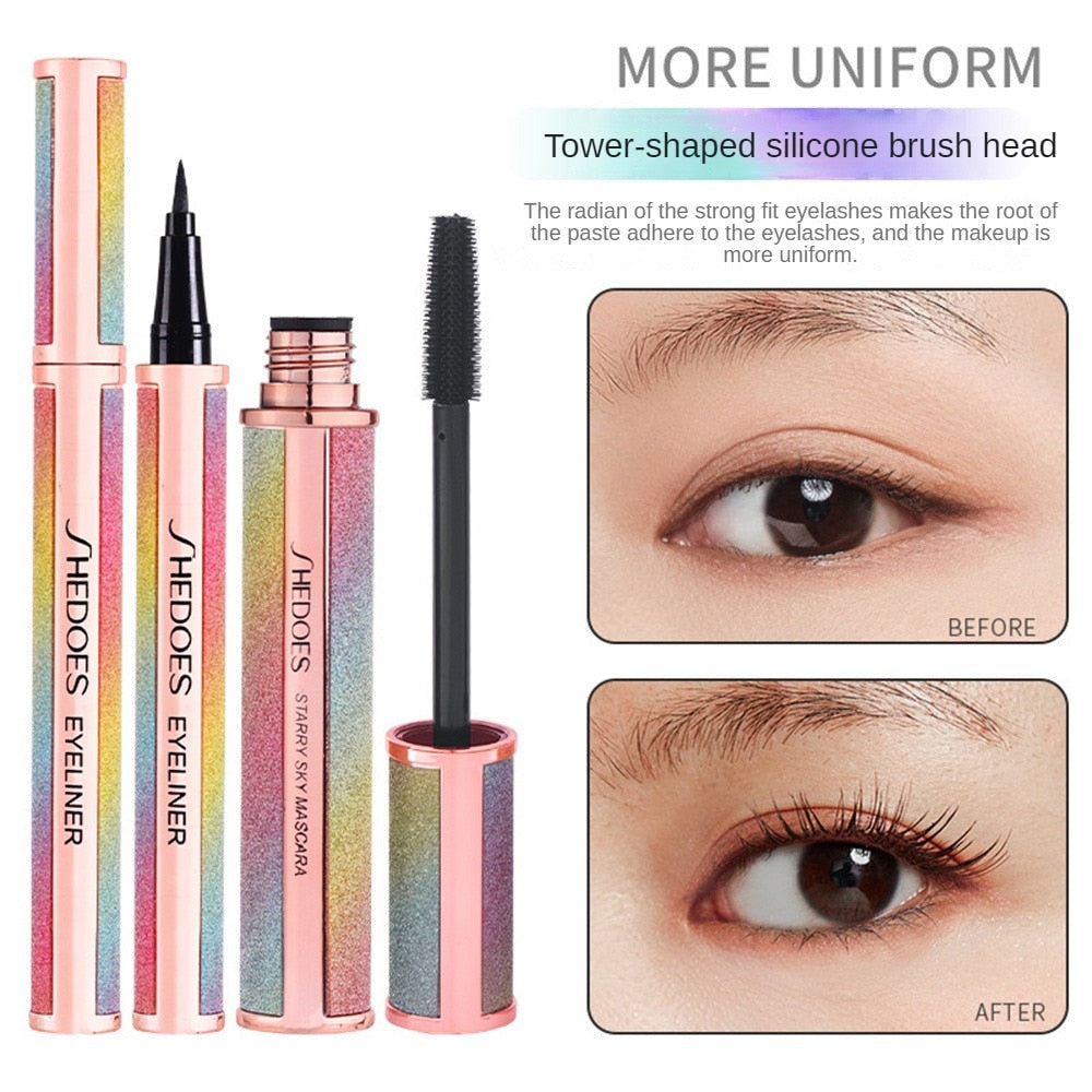 Starry Sky 4D Mascara & Eyeliner Combo: Fast-Dry, and Non-Smudging