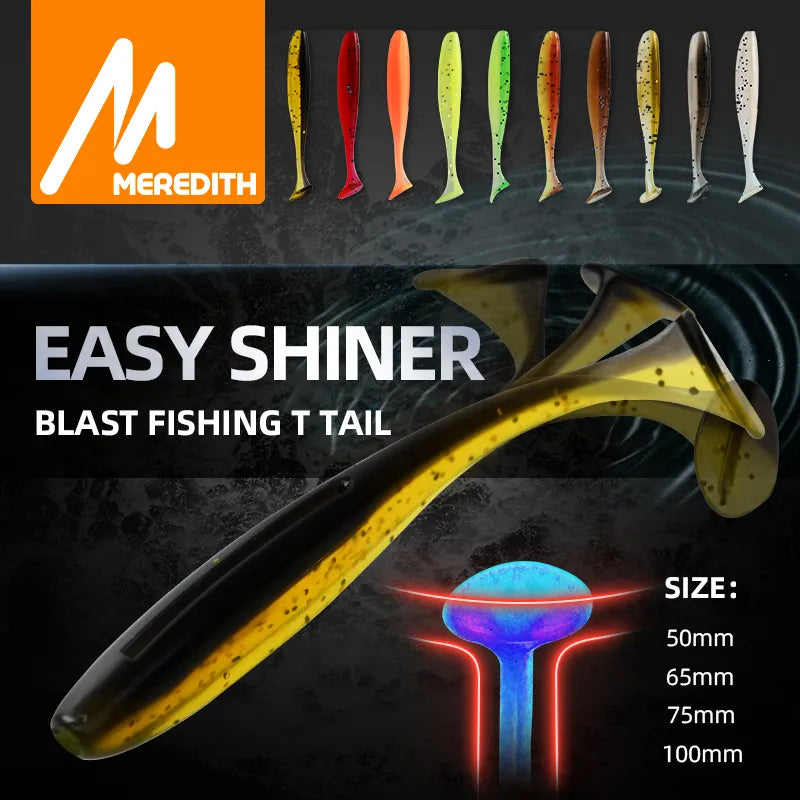 Easy Shiner Fishing Lures 50mm 65mm 75mm 100mm Wobblers Carp Fishing Soft Lures