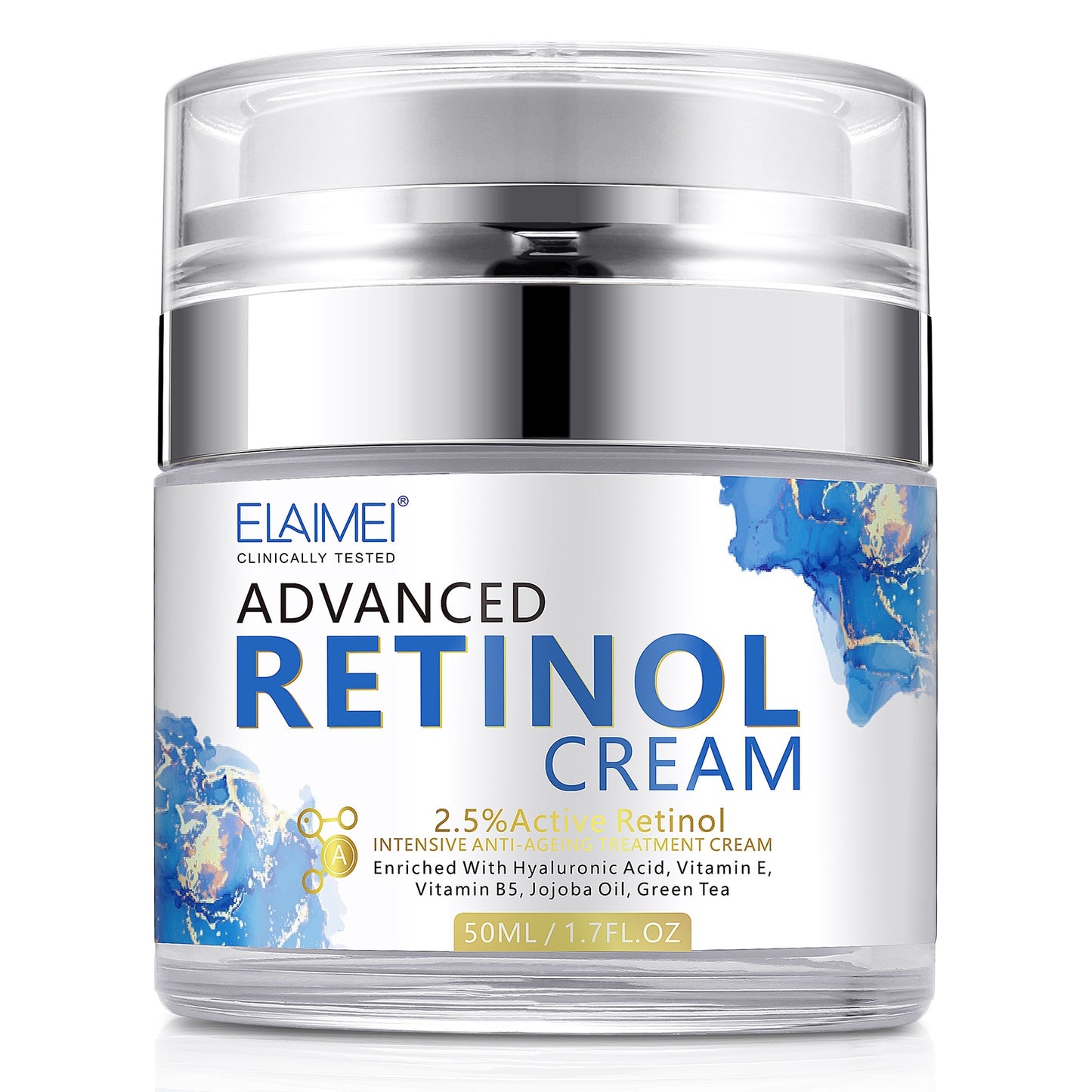 Retinol Face Cream, Anti-wrinkle, Anti-aging, Moisturizing, Hyaluronic Acid, Vitamin C, Face Whitening Cream