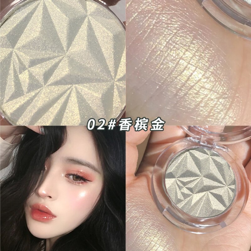 Diamond Highlighter Flash Glitter High Gloss Powder Makeup Pearl Highlighter Cosmetics