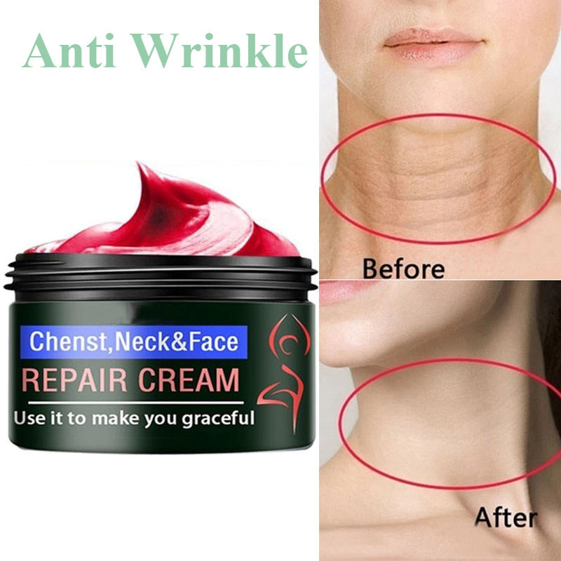 Anti Wrinkle Neck Cream Face Tightening Firming Anti-aging Whitening Moisturizing Fine Line Skin Care