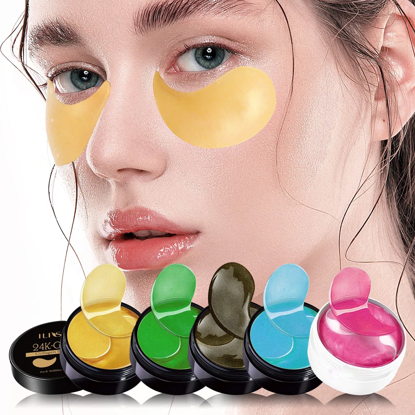 Gold Collagen Eye Masks: Dark Circle & Wrinkle Care (60pcs)