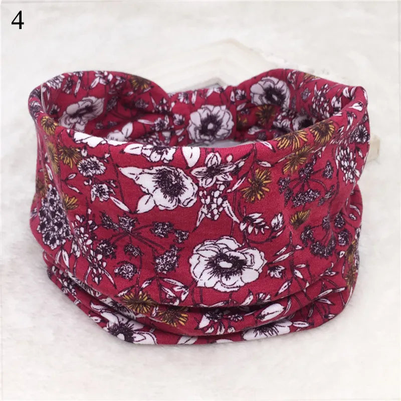 Bohemian Wide Cotton Stretch Headbands