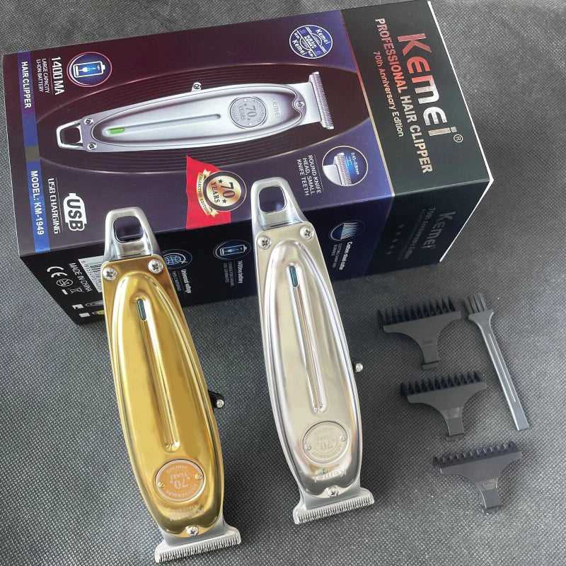 Kemei KM-1949 Pro electric barber full metal professional hair trimmer for men beard hair clipper