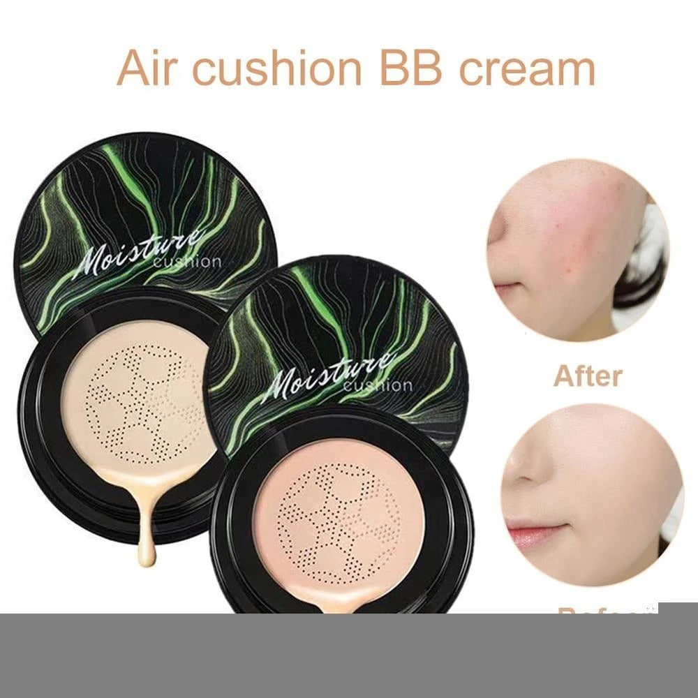 Mushroom Head BB Cream Air Cushion, Moisturizing, Foundation, Concealer, Face Base