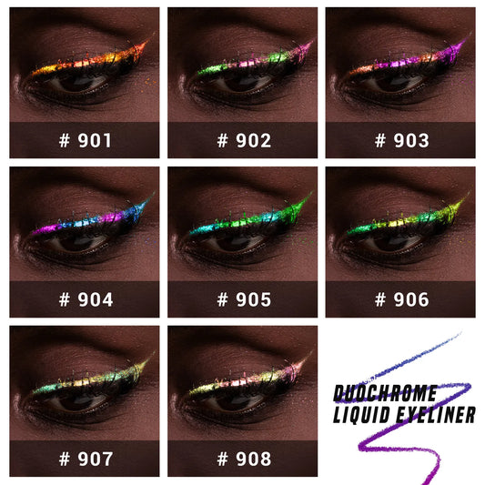 Duochrome Glitter Liquid Eyeliner Waterproof Long-lasting Ultra-Fine Tip Smudge-proof