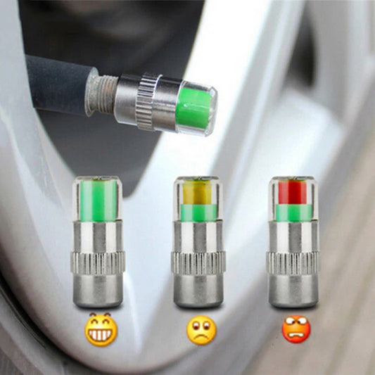 2/4pcs Car  Tire Pressure Indicator Gauge Indicator Valve Cap