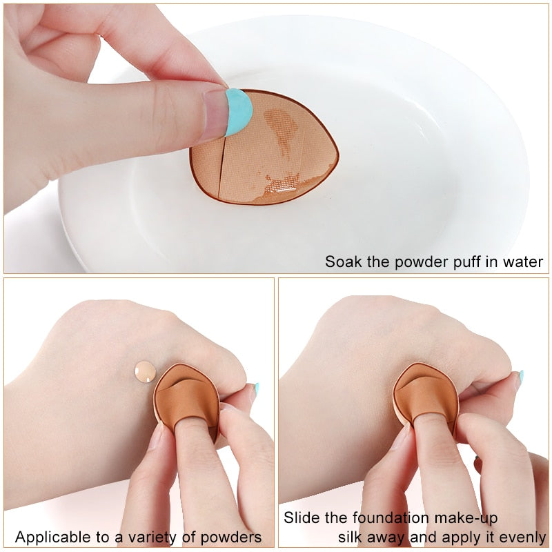 5/10/20 Pcs Mini Finger Puff Makeup Sponge