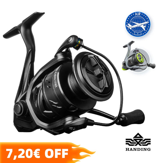 HANDING M1 Spinning Reel Graphite Reel, 12kg Max Drag, 9 + 1 Ball Bearings, 5.2:1 Gear Ratio