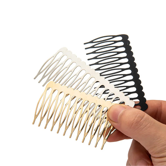 10Pcs 5-10 Teeth Black Side Combs Hair Clips DIY Jewelry Decorative Accessories