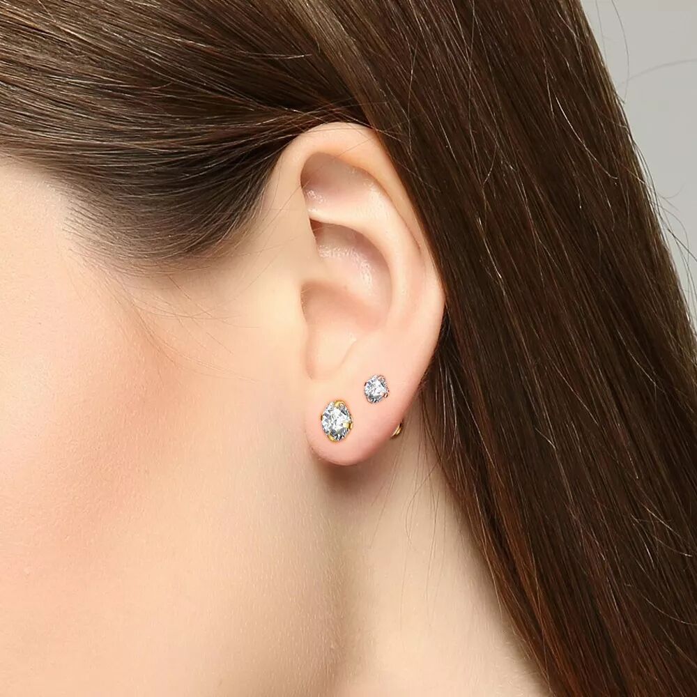 Surgical Steel Zircon Ear Piercing