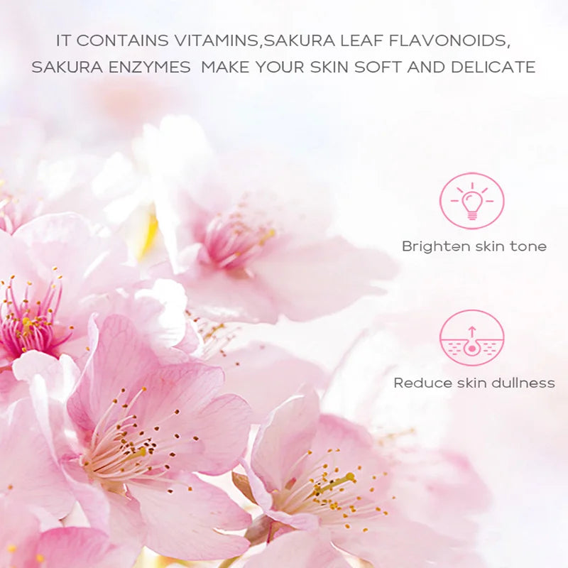 Sakura Face Toner Whitening Hydrating Moisturizing Brightening  Shrink Pores Lifting Firming