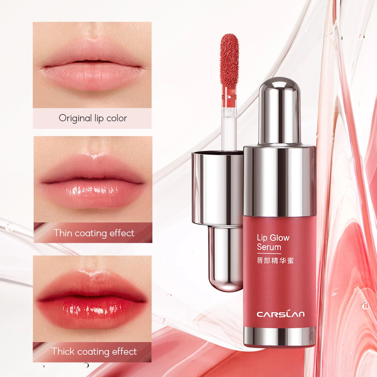 Tinted Lip Glow Serum Essential oil Moisturizing Plumper Lip Gloss