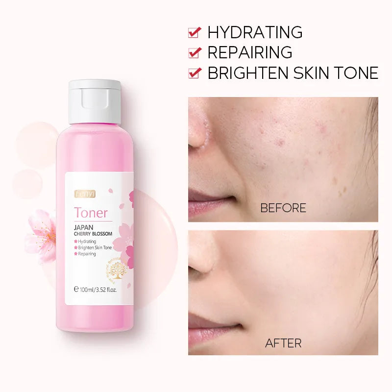 Sakura Face Toner Whitening Hydrating Moisturizing Brightening  Shrink Pores Lifting Firming