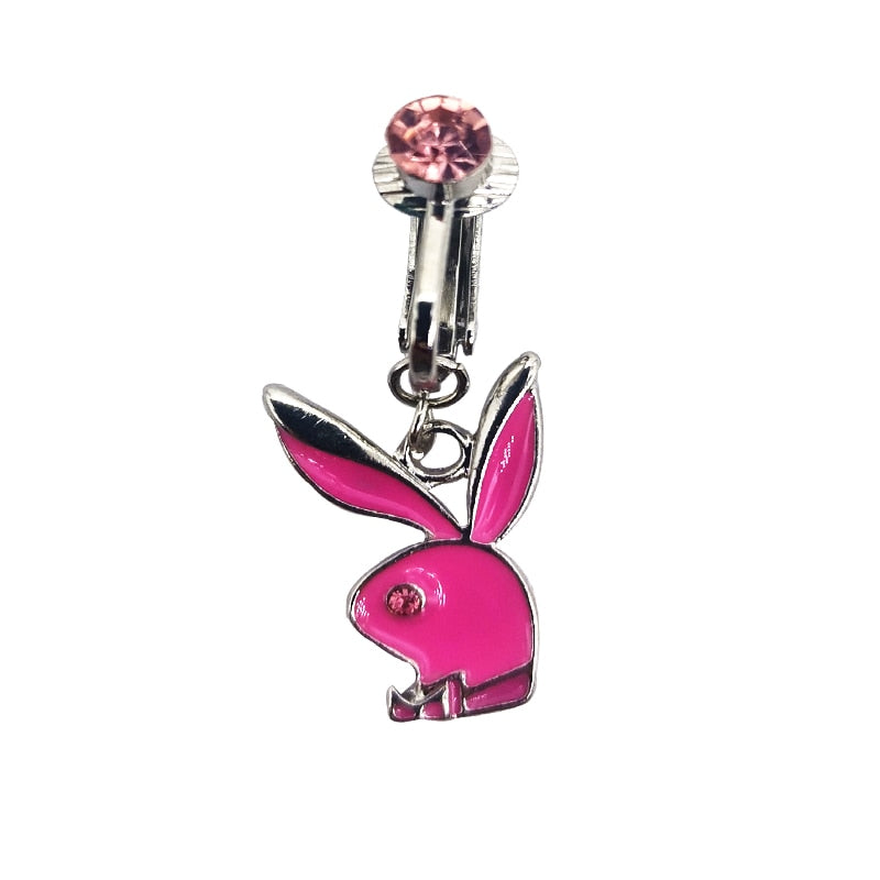 Fake Bunny Belly Button Rings