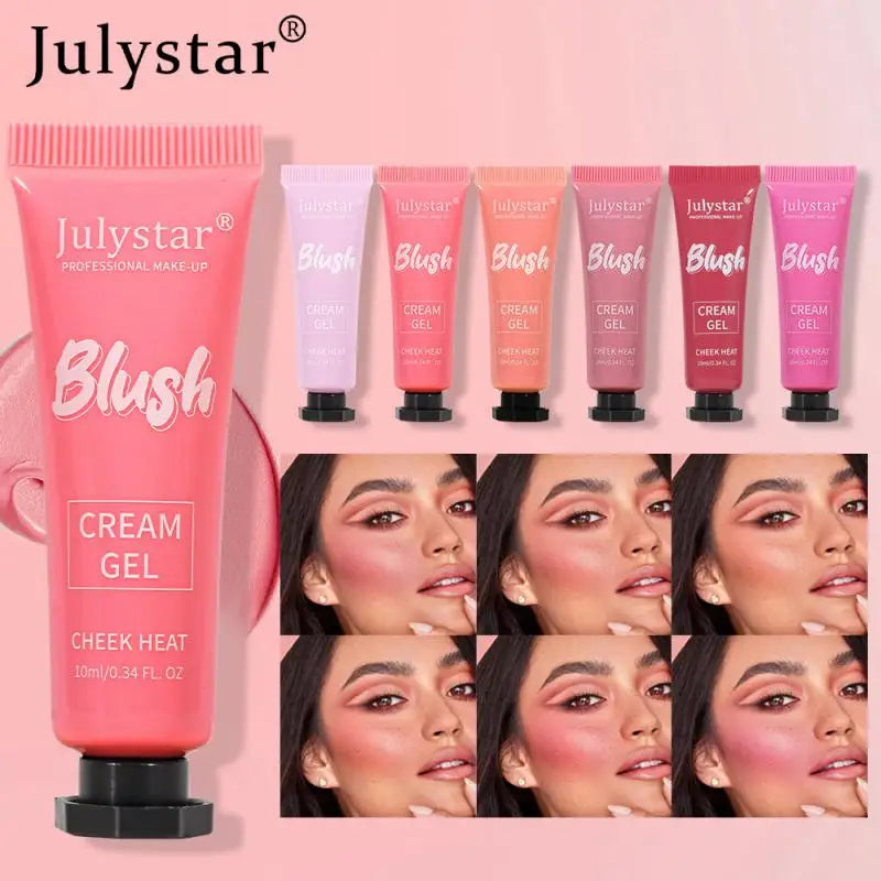 6 Color Liquid Blush Velvet Matte Face Pigment Long Lasting