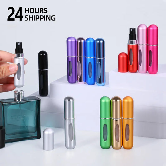 5/8 ml Portable Mini Refillable Perfume Atomizer Aluminum Spray Bottle Empty