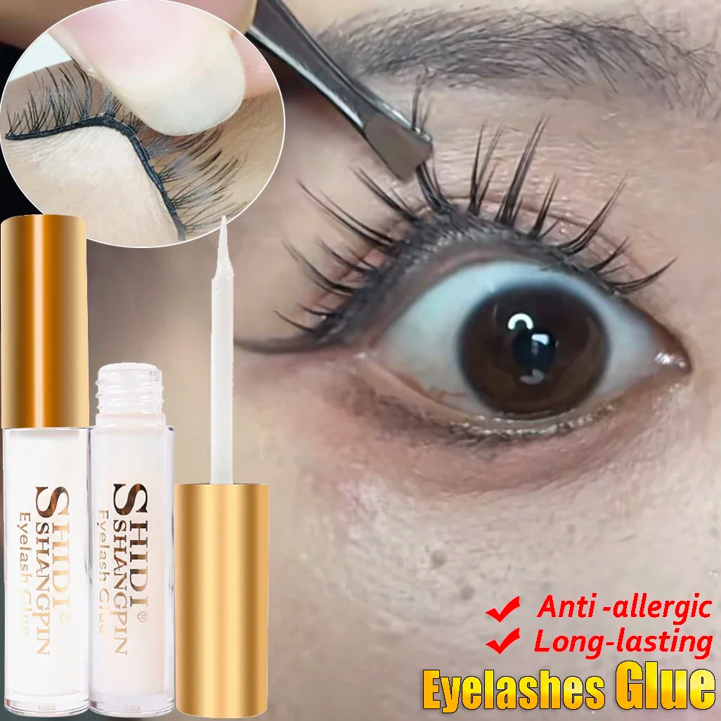 Waterproof Strong Adhesive Eyelash Glue Quick Dry Long Lasting Clear Black