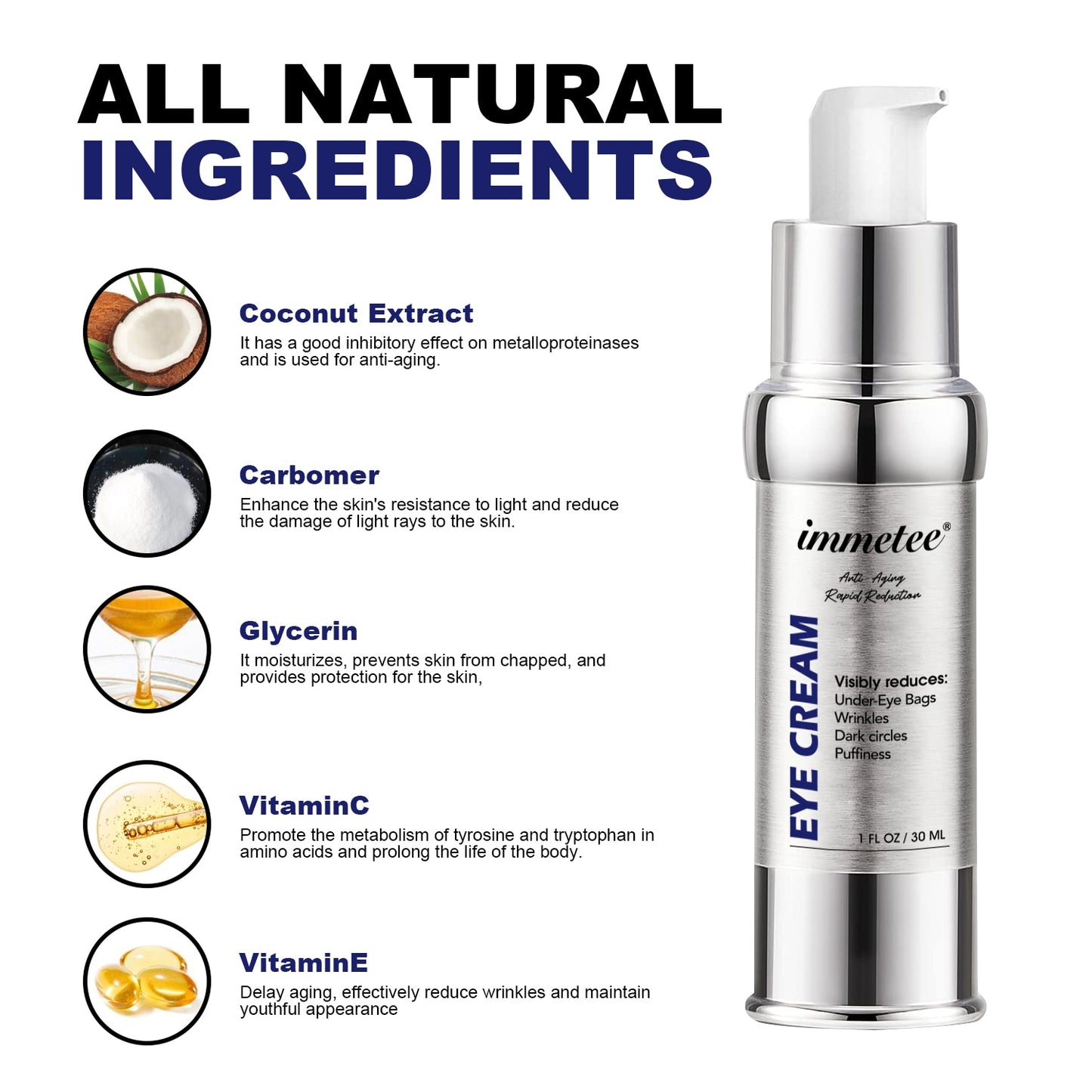 Anti-wrinkle Eye Cream Instant Anti Aging Eye Care Remove Eye Bags Puffiness Lift Firm Brightening Dark Circles