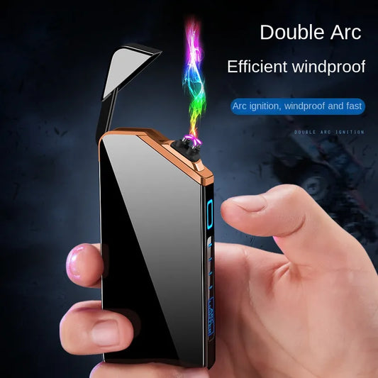 Electric Lighter USB Plasma Lighters Recharge Windproof Laser Induced Arc