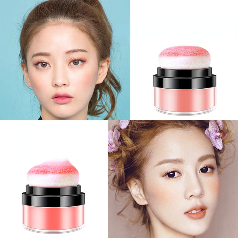 4 Colors Soft Face Blusher Powder Cheek Rouge