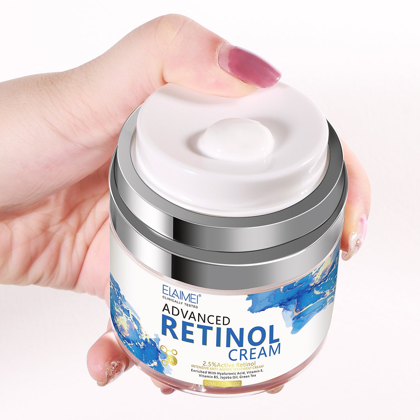 Retinol Face Cream, Anti-wrinkle, Anti-aging, Moisturizing, Hyaluronic Acid, Vitamin C, Face Whitening Cream