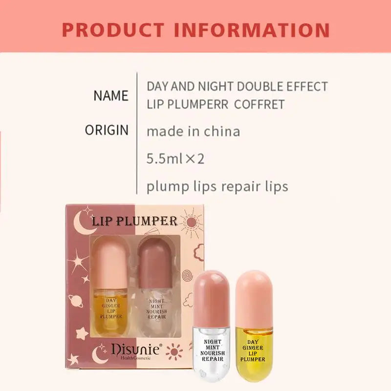 Lip Plumper Gloss With Ginger Mint Extracts And Vitamin E  For Moisturizing And Reducing Fine lines