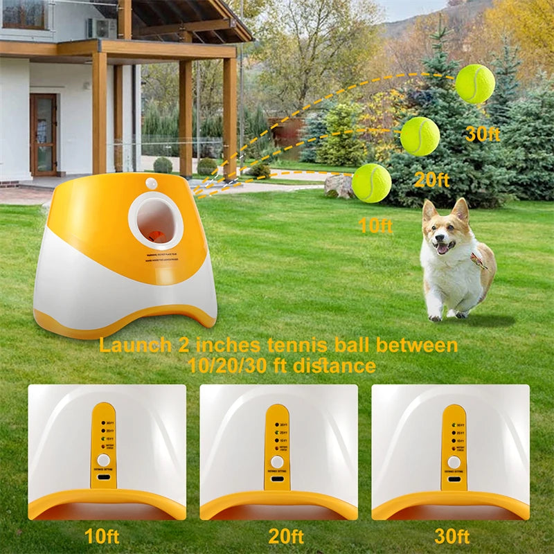 Dog Mini Tennis Ball Launcher Automatic Chase ReChargeable