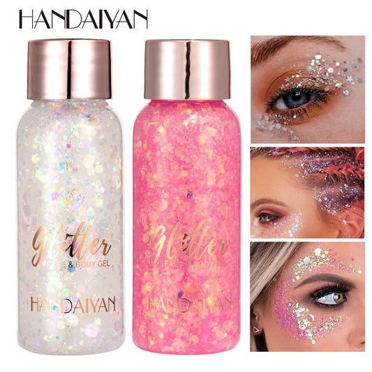 Gel Body Sequins Glitter Mermaid Scale Face Stage Makeup Eye Shadow