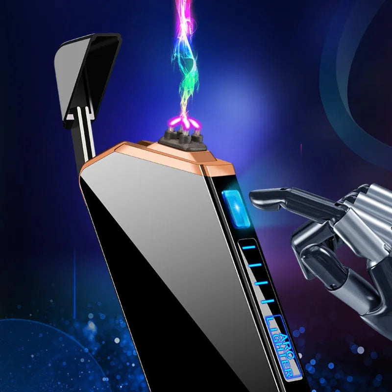 Electric Lighter USB Plasma Lighters Recharge Windproof Laser Induced Arc