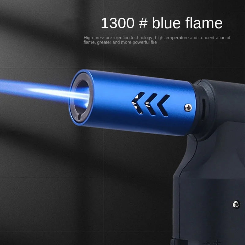 HONEST Gas Lighter Jet Butane Cigar Lighter Windproof Metal Welding Lighter