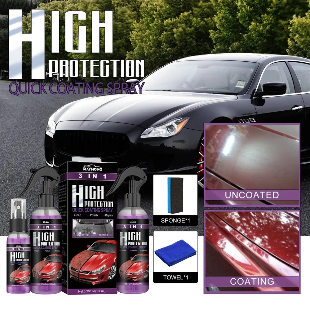 3 In 1 Quick Coating Spray High Protection Shine Armor Ceramic